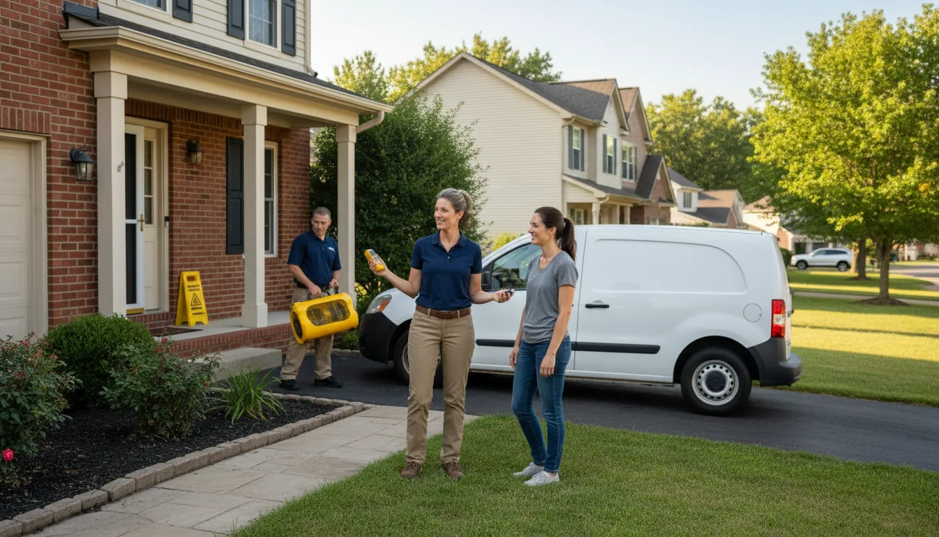 Residential water damage restoration in Erath, LA
